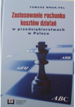 Zastosowanie rachunku kosztów działań Nowa
