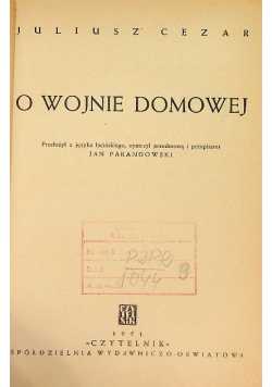 O wojnie domowej