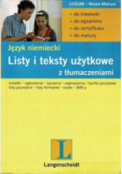 Listy i teksty użytkowe z tlumaczeniami