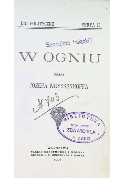 W ogniu 1908 r.