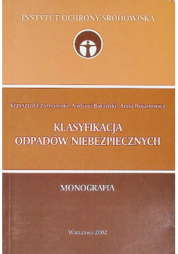 Klasyfikacja odpadów niebezpiecznych