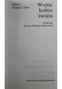 Wojna końca świata