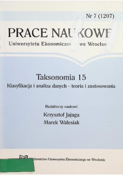 Taksonomia 15 Klasyfikacja i analiza danych teoria i zastosowania