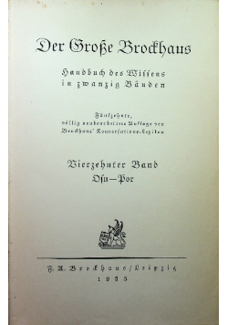 Der Grosse Brockhaus Tom 15 1933 r.