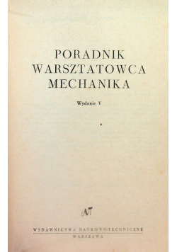 Poradnik warsztatowca mechanika