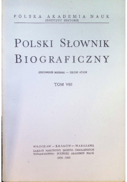 Polski Słownik Biograficzny Tom VIII / 1  Zeszyt 36