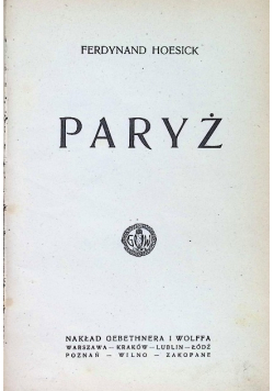 Paryż 1923 r.