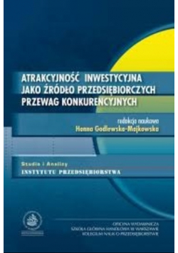 Atrakcyjność inwestycyjna jako źródło przedsiębiorczych przewag konkurencyjnych