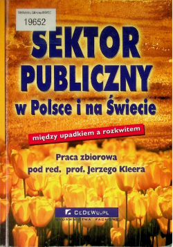 Sektor publiczny w Polsce i na Świecie między upadkiem a rozkwitem