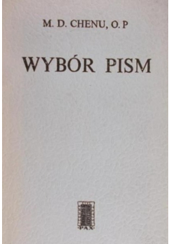 Chenu Wybór pism