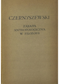 Zasada antropologiczna w filozofii