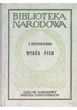 Przybyszewski Wybór pism