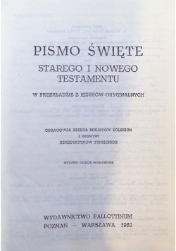 Pismo Święte Starego i Nowego Testamentu