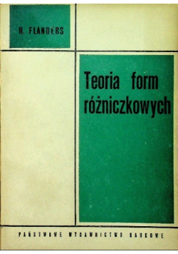 Teoria form różniczkowych