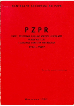 PZPR Zjazdy posiedzenia plenarne komitetu centralnego
