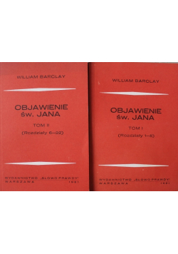 Objawienie Św Jana Tom I i II