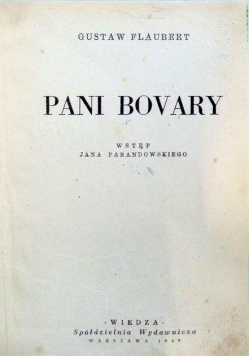 Pani Bovary 1949 r.