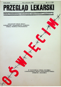 Przegląd lekarski Tom XXXIX Nr 1 do 3 / 82