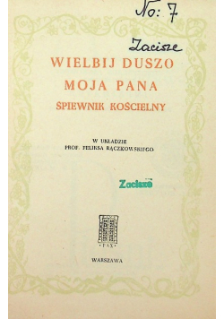 Wielbij duszo moja Pana Śpiewnik kościelny