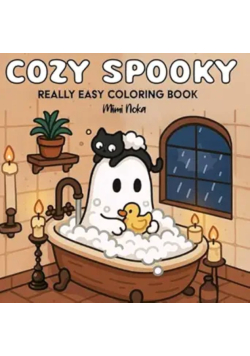 Cozy Spooky really easy coloring book