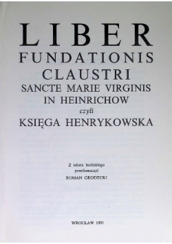 Księga Henrykowska