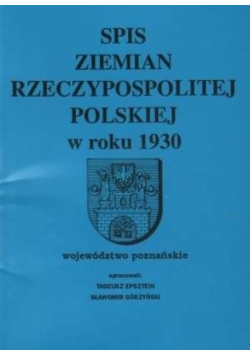 Spis Ziemian Rzeczypospolitej Polskiej w roku 1930