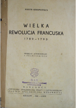 Wielka Rewolucja Francuska 1948 r.