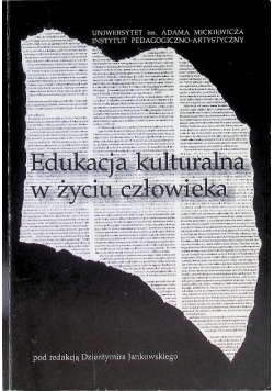 Edukacja kulturalna w życiu człowieka