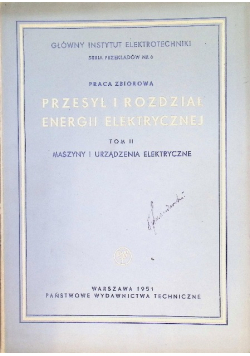 Przesył i rozdział energii elektrycznej Tom II