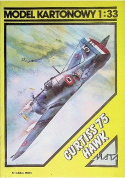 Model kartonowy Curtiss 75 Hawk