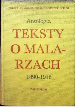 Teksty o malarzach 1890 - 1918