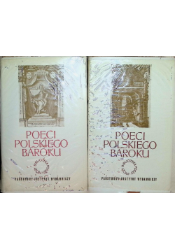 Poeci polskiego baroku Tom 1 i 2