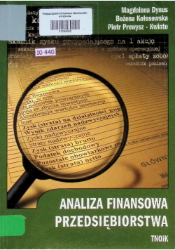Analiza finansowa przedsiębiorstwa