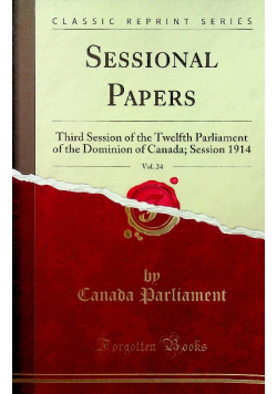 Sessional Papers Volume 24