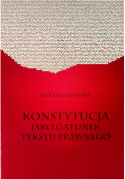 Konstytucja jako gatunek tekstu prawnego