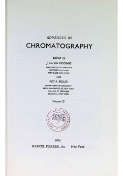 Advances in chromatography