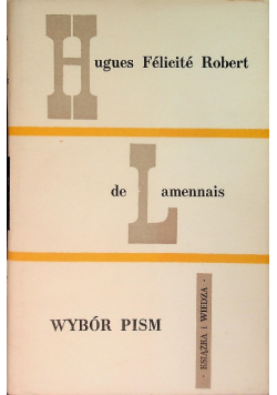 De lamennais wybór pism