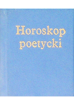 Horoskop poetycki z XIX wieku Pani
