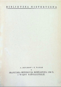 Francuska rewolucja burżuazyjna 1789 r. i wojny napoleońskie, 1948 r.