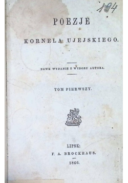Ujeski Poezje Tom I 1866 r.