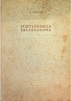 Ichtiologia szczegółowa
