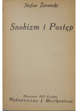 Snobizm i postęp 1923 r