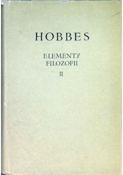 Elementy filozofii Tom II