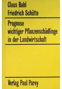 Prognose wichtiger Pflanzenschadlinge in d. Landwirtschaft.