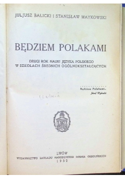 Będziem Polakami 1932 r.