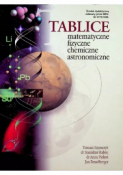 Tablice matematyczne fizyczne chemiczne astronomiczne