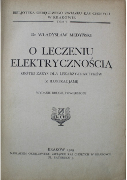 O leczeniu elektrycznością 1925 r.