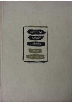 Historia sztuki polskiej.  Tom III