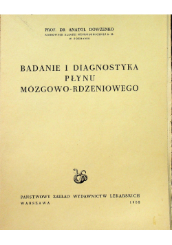 Badanie i diagnostyka płynu mózgowo rdzeniowego