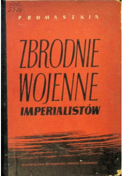 Zbrodnie Wojenne Imperialistów
